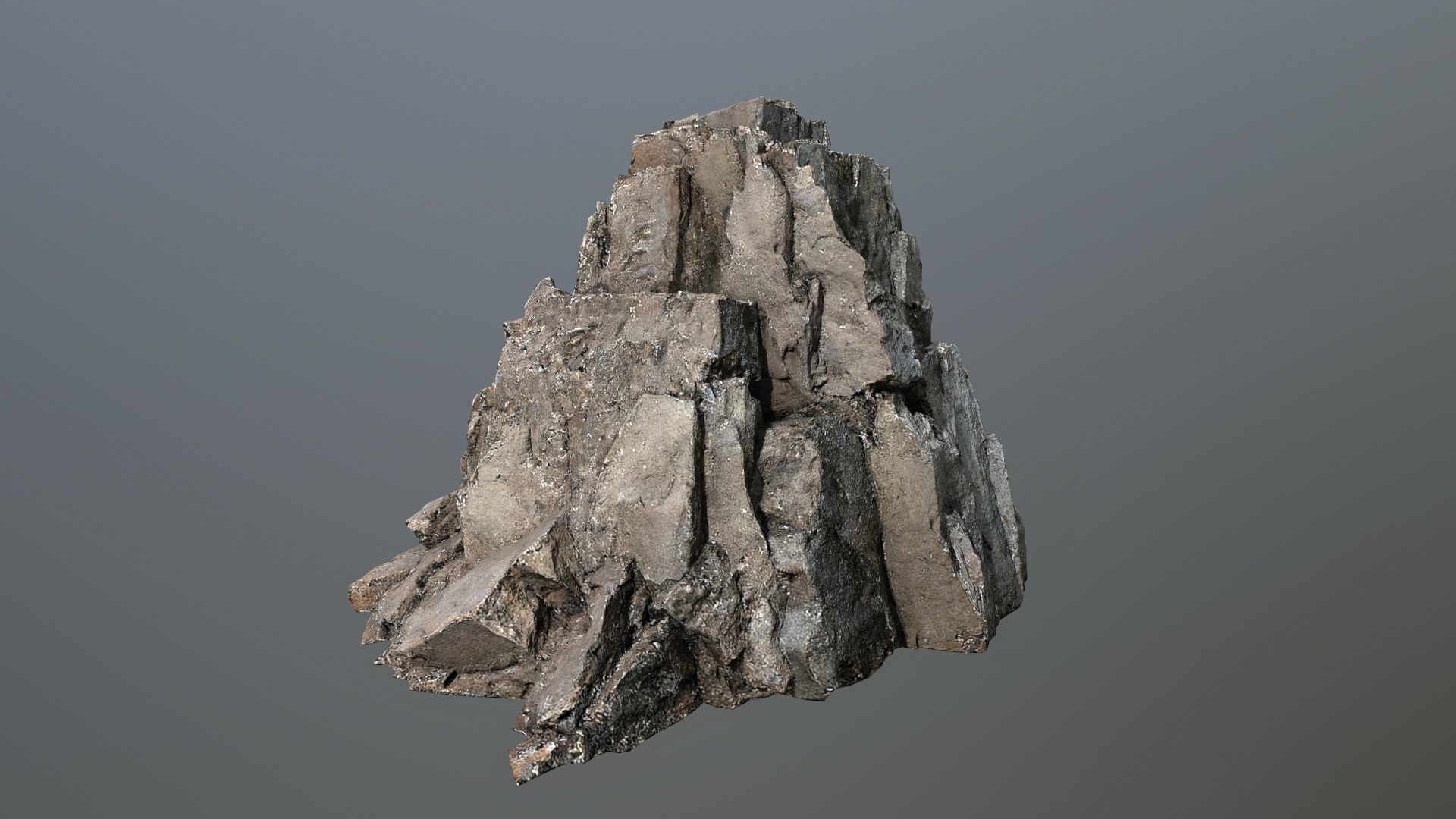 desert rocks Low-poly 3D model_3