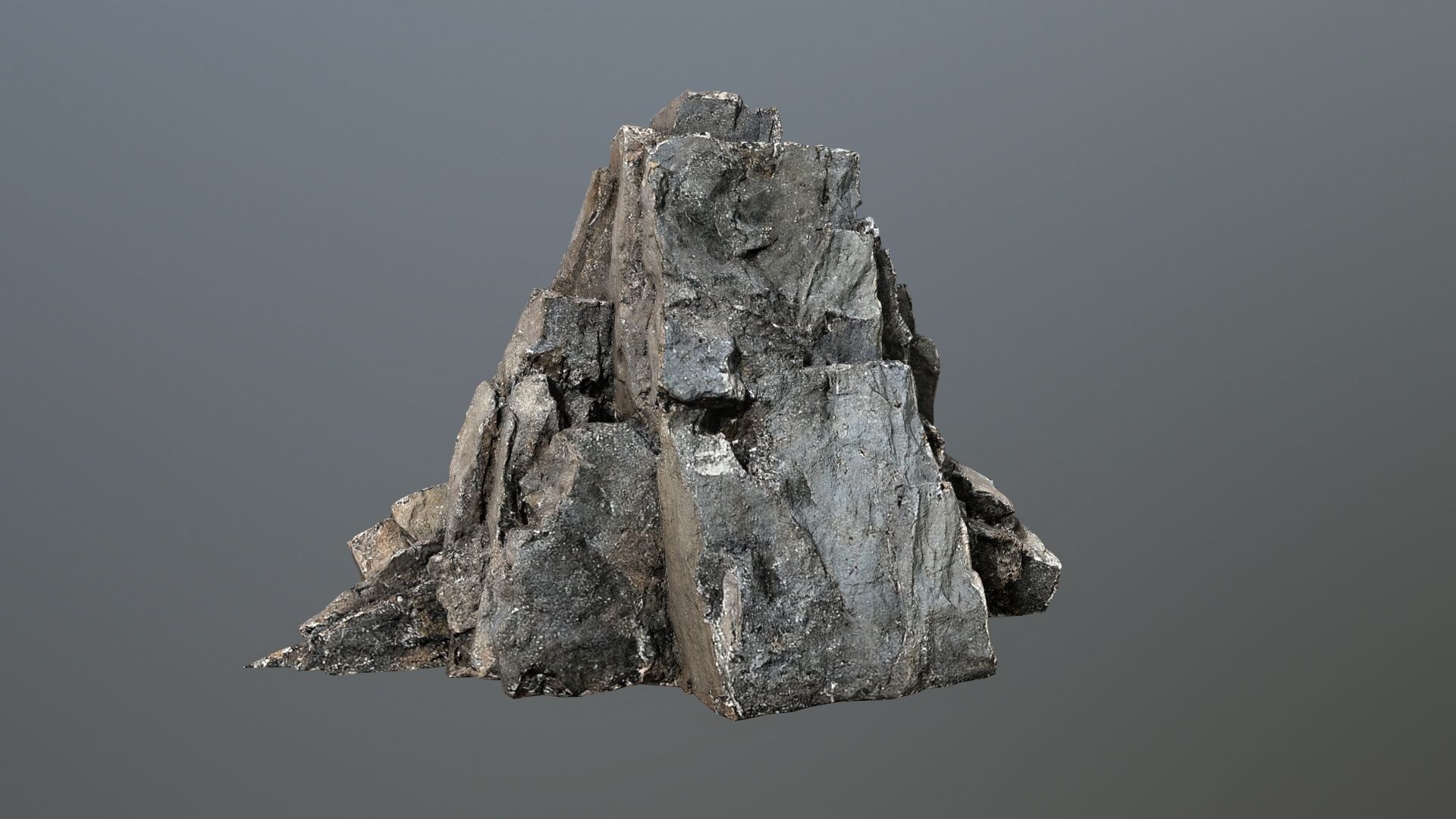 desert rocks Low-poly 3D model_4