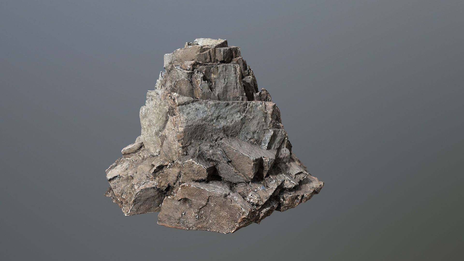 desert rocks Low-poly 3D model_8