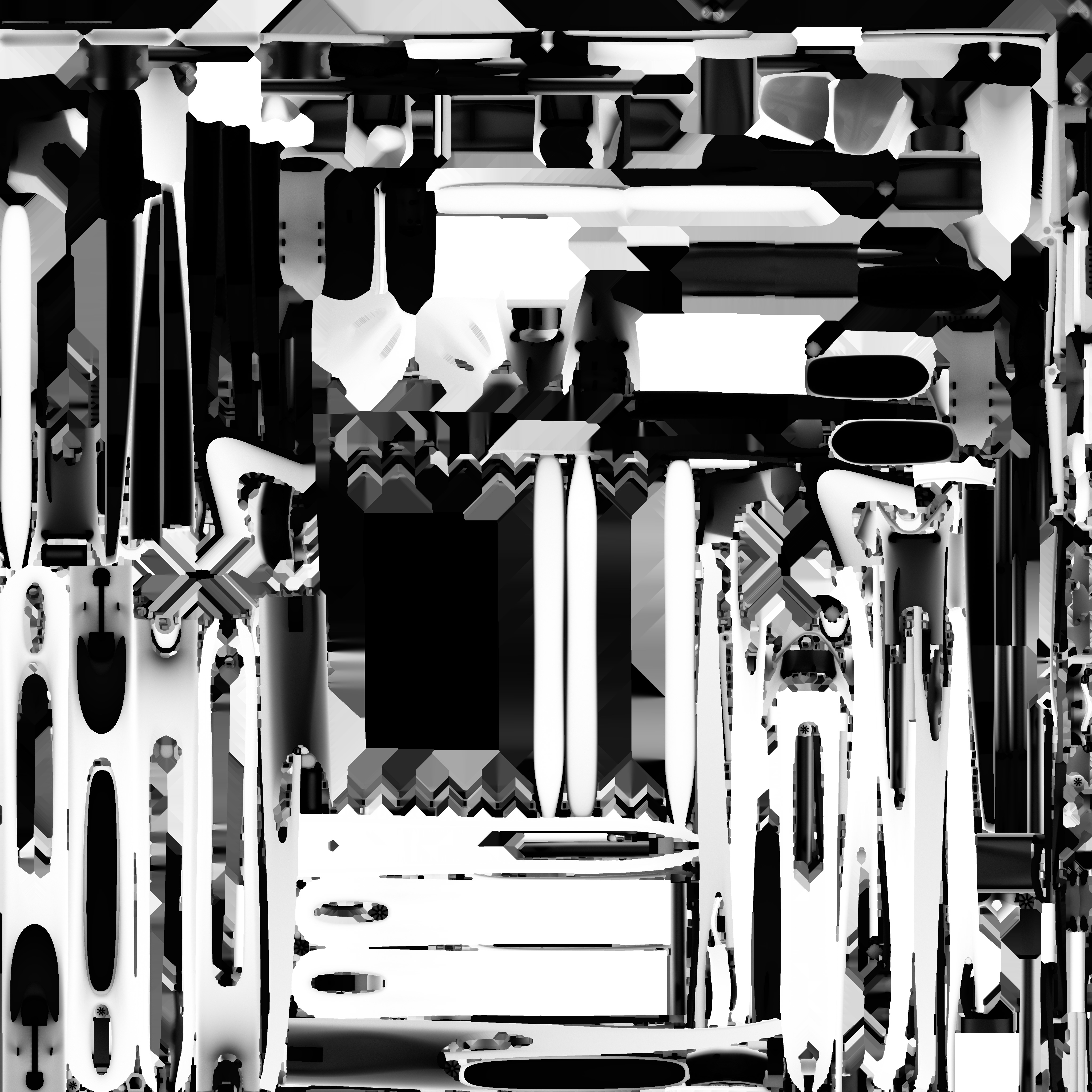 Future Ski Low-poly 3D model_8