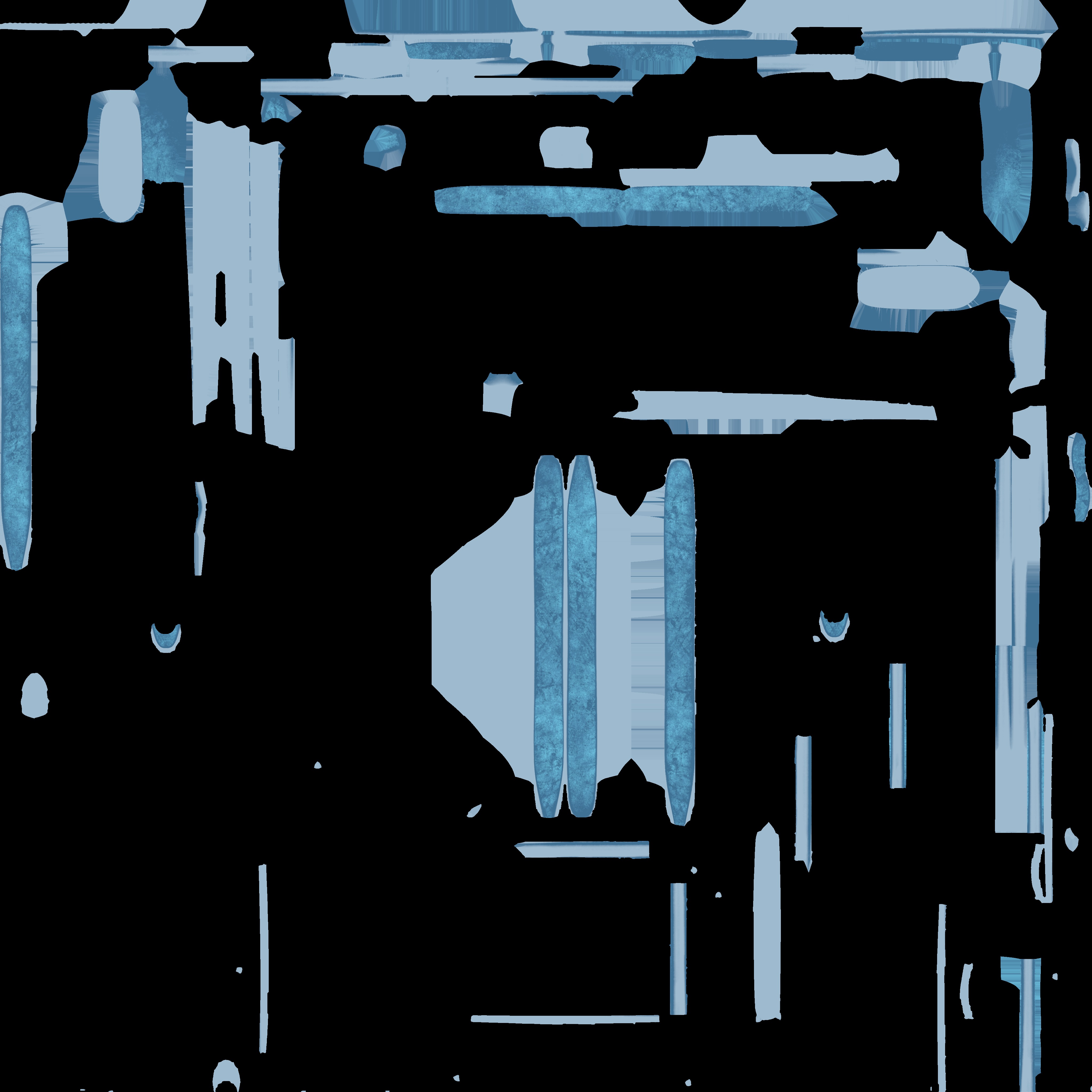 Future Ski Low-poly 3D model_11