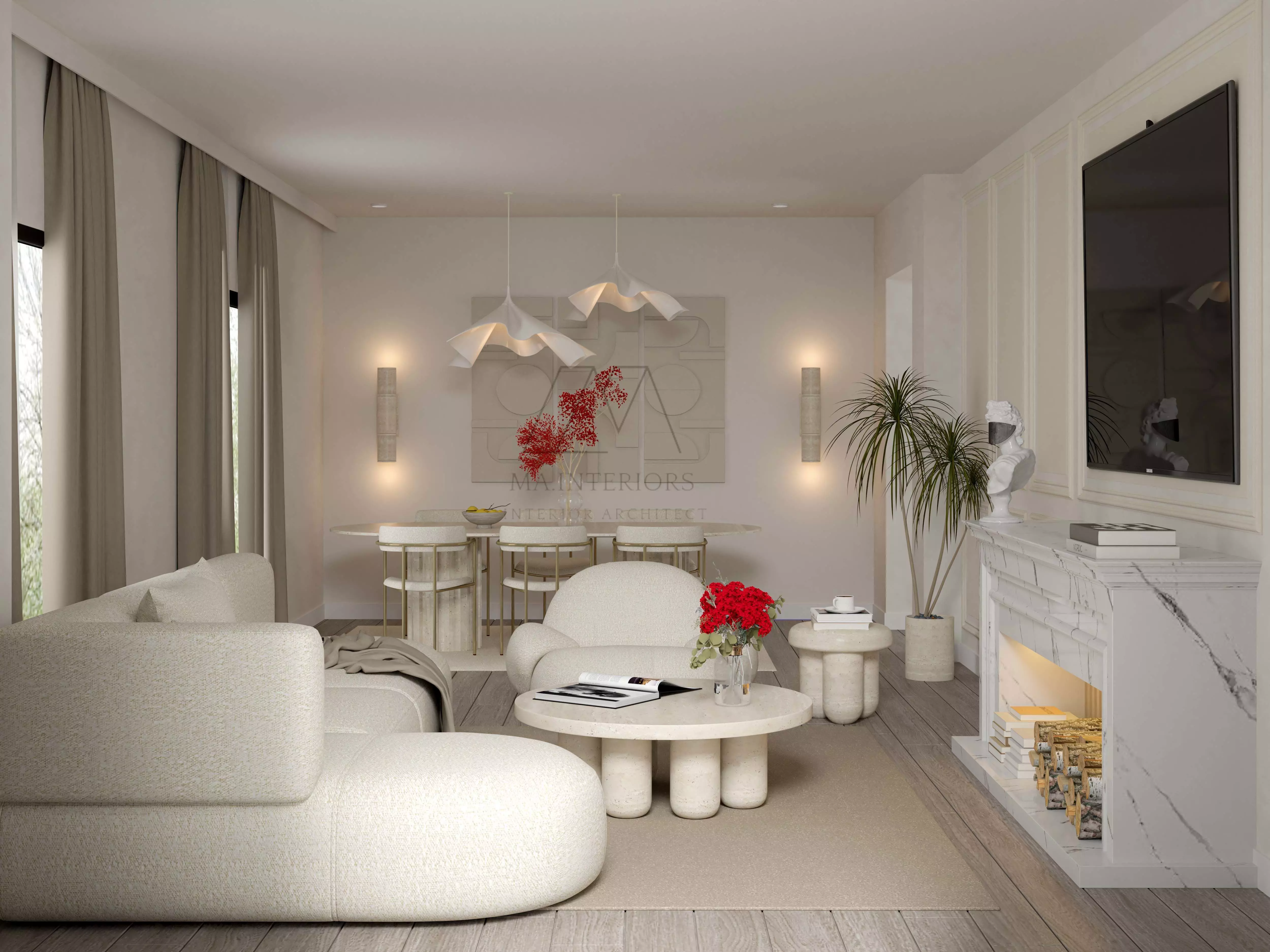 living room 3D model_0