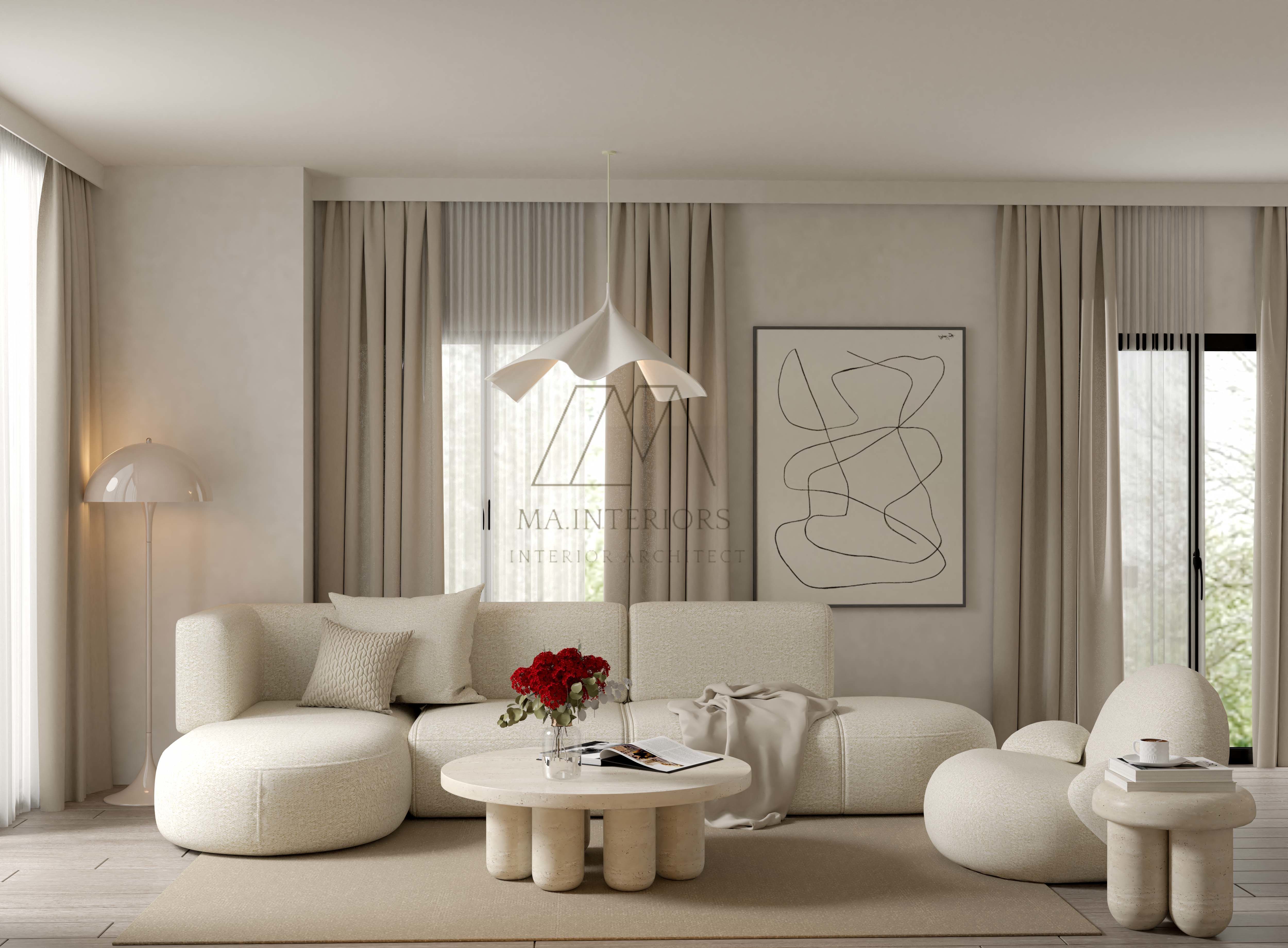 living room 3D model_1