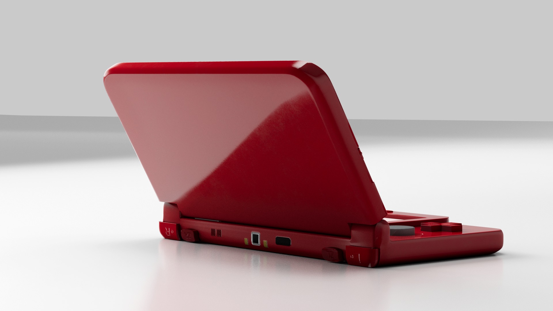 Nintendo 3Ds colors Low-poly 3D model_4