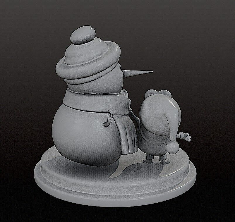 MINIONS SNOWMAN 3D print model_5