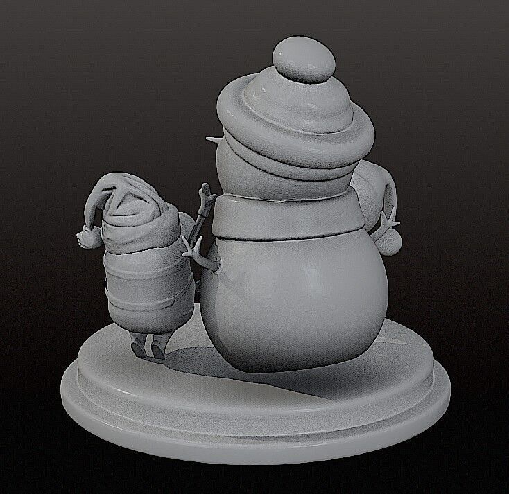 MINIONS SNOWMAN 3D print model_6
