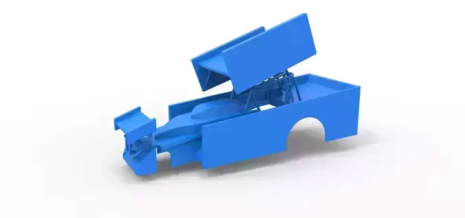 Shell of Northeast Outlaw Dirt Modified V2 Scale 1 to 25