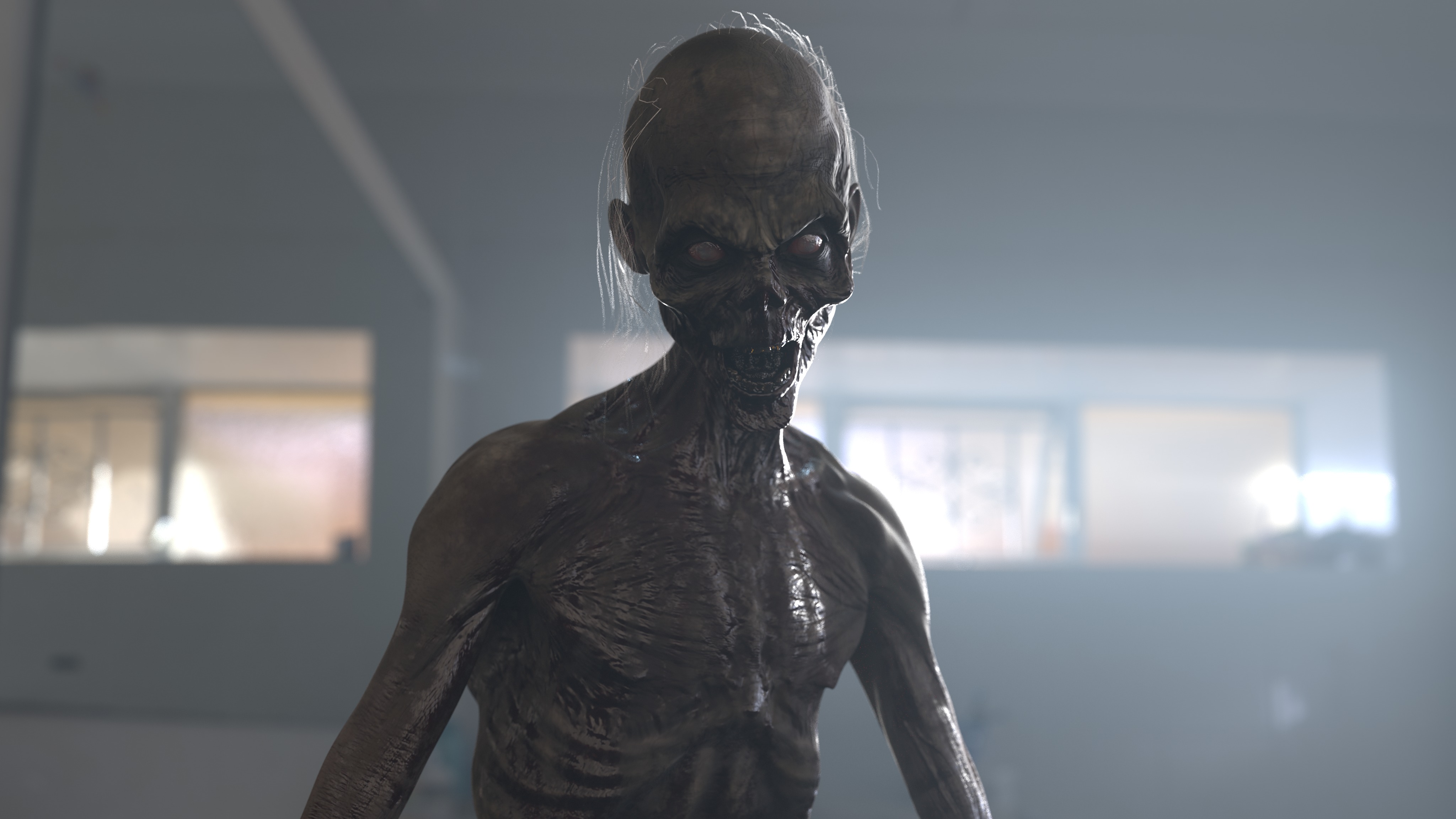 CREEPY ZOMBIE Low-poly 3D model_14