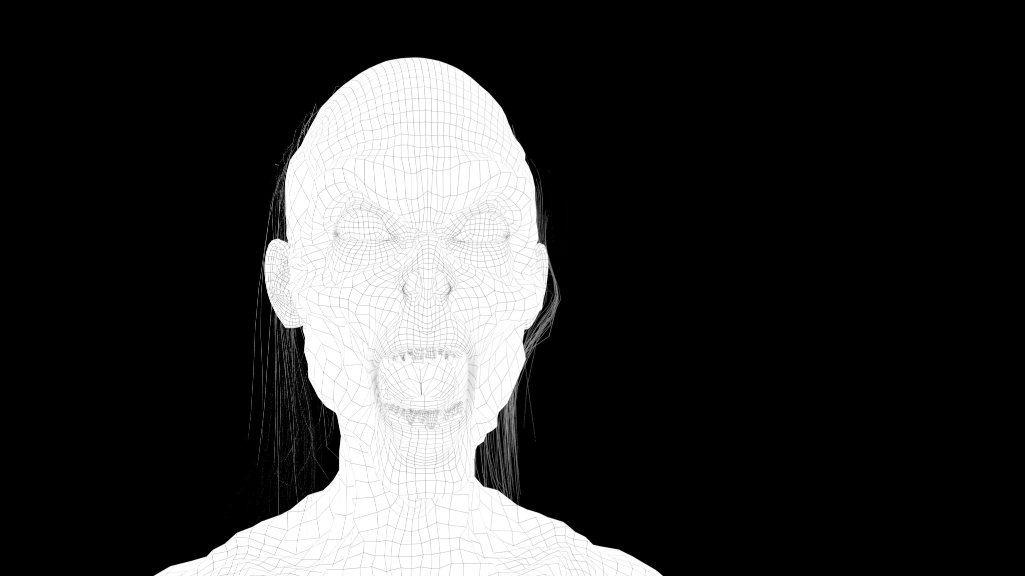 CREEPY ZOMBIE Low-poly 3D model_18