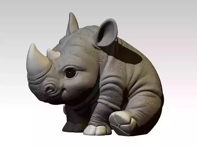 Kawaii Baby Rhino
