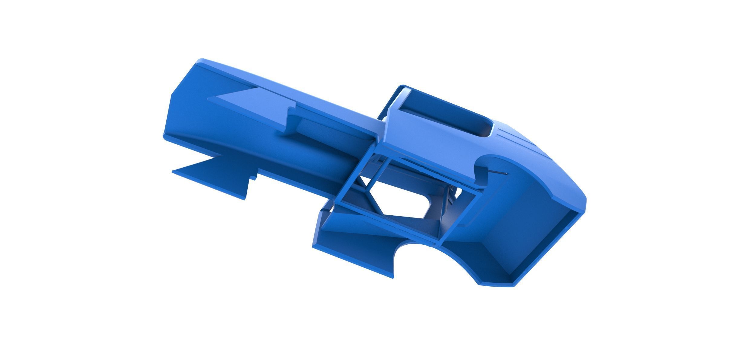 Shell of Vintage Northeast Dirt Modified stock car Scale 1 to 25 3D print model_2