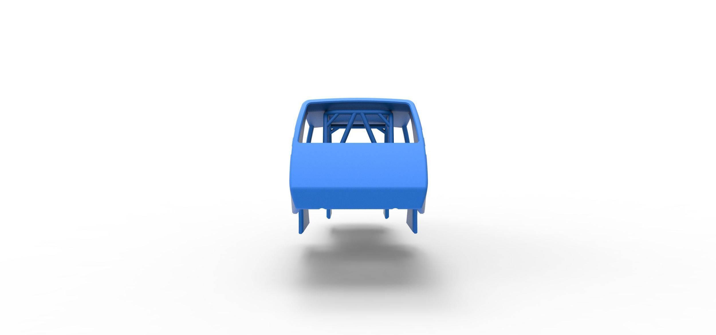 Shell of Vintage Northeast Dirt Modified stock car Scale 1 to 25 3D print model_10