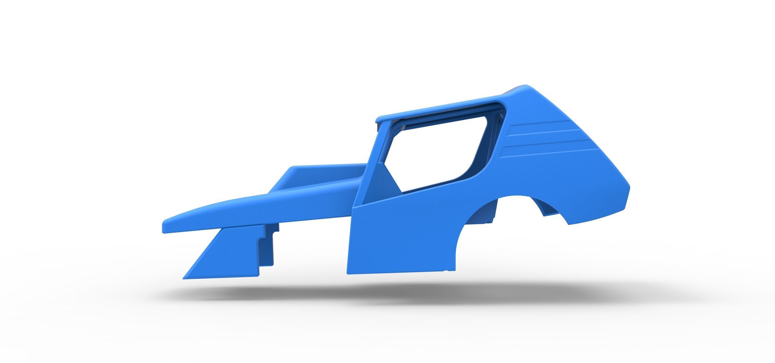 Shell of Vintage Northeast Dirt Modified stock car Scale 1 to 25 3D print model_5