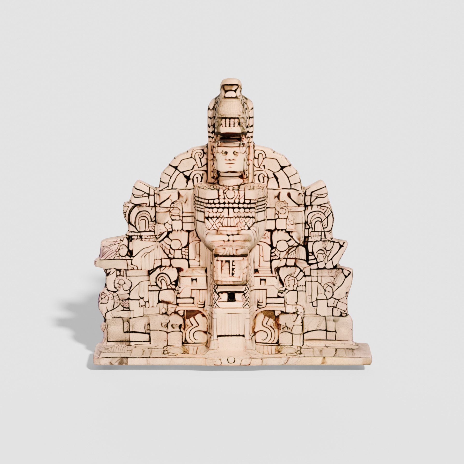 Maya sculptures Pack Low-poly 3D model_13