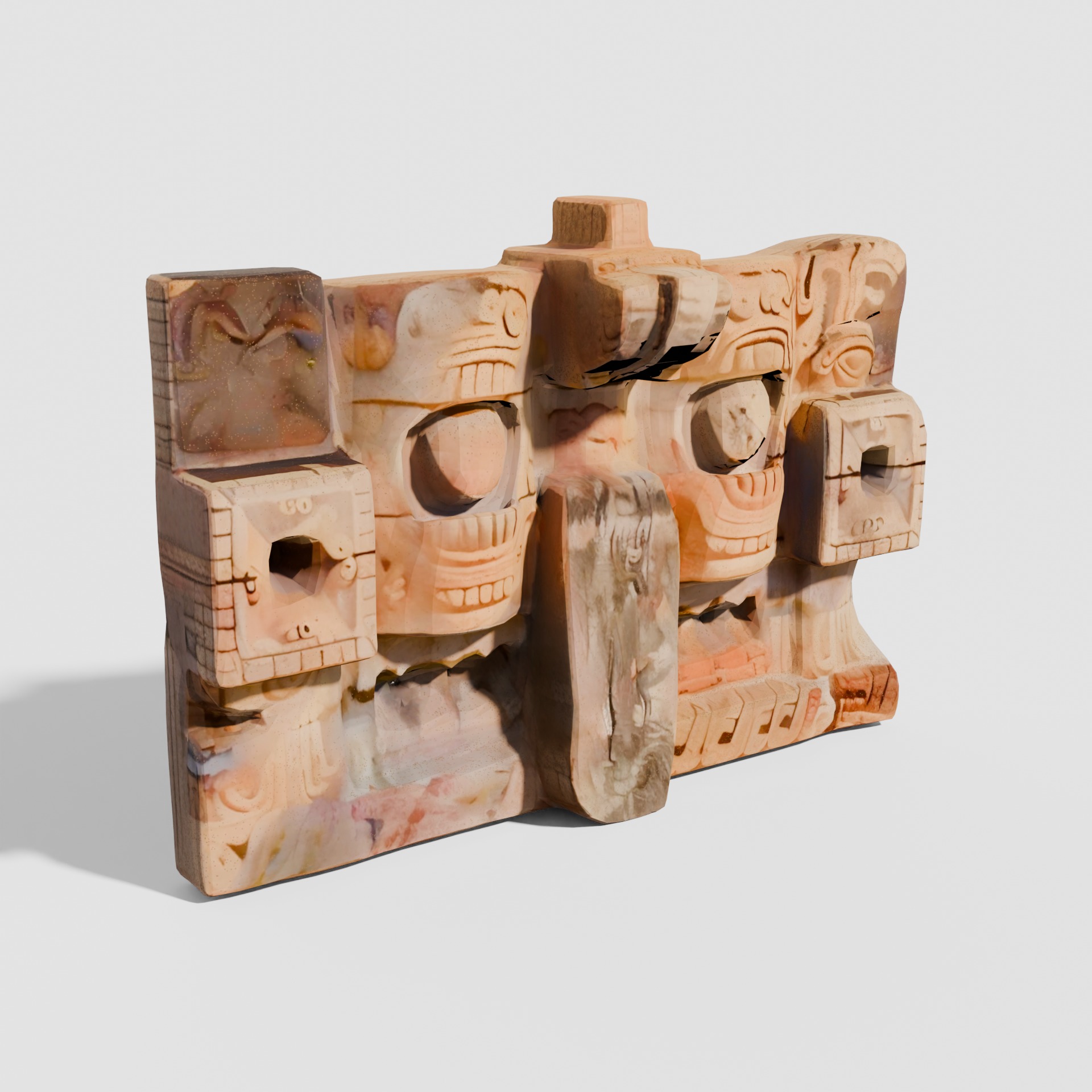 Maya sculptures Pack Low-poly 3D model_18