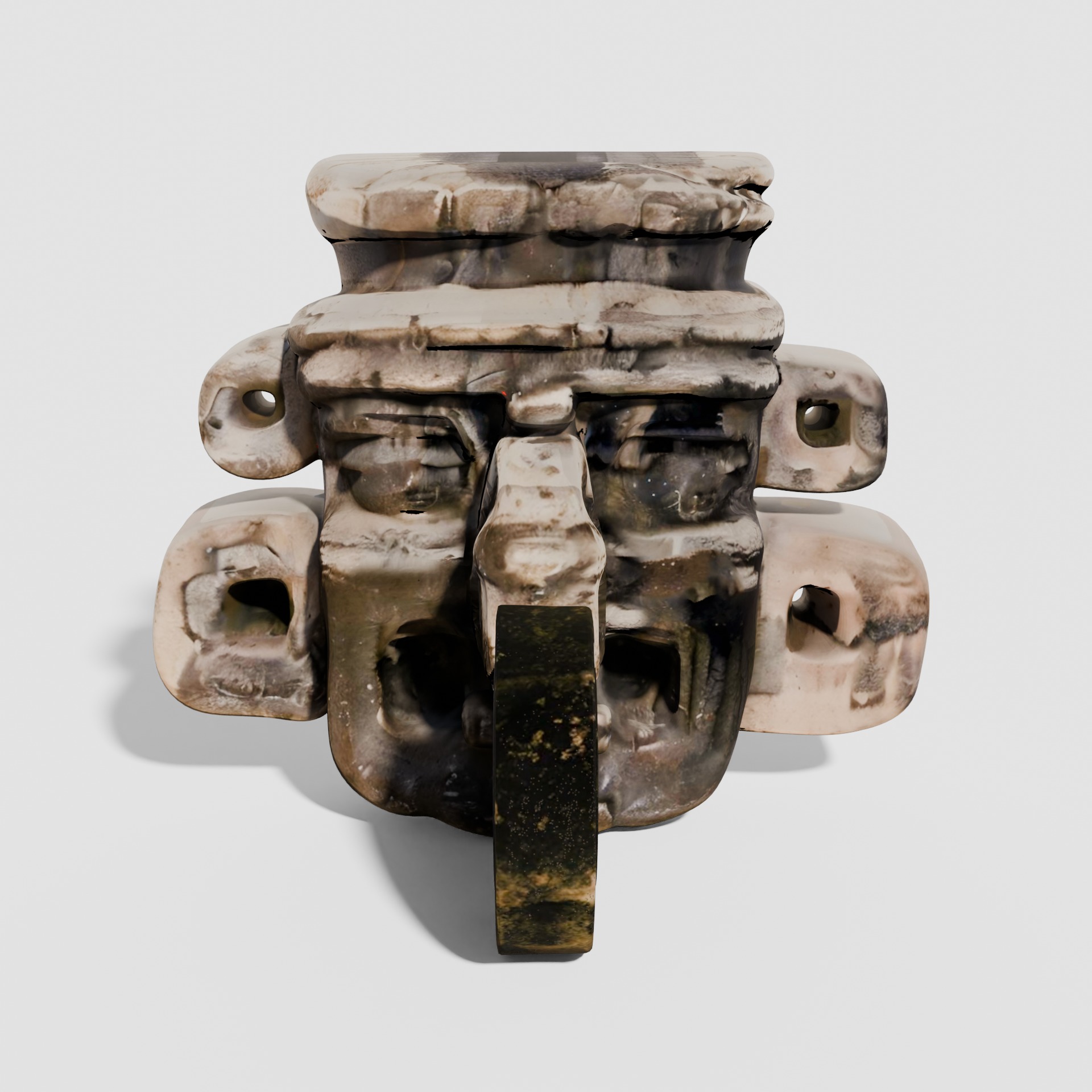 Maya sculptures Pack Low-poly 3D model_5