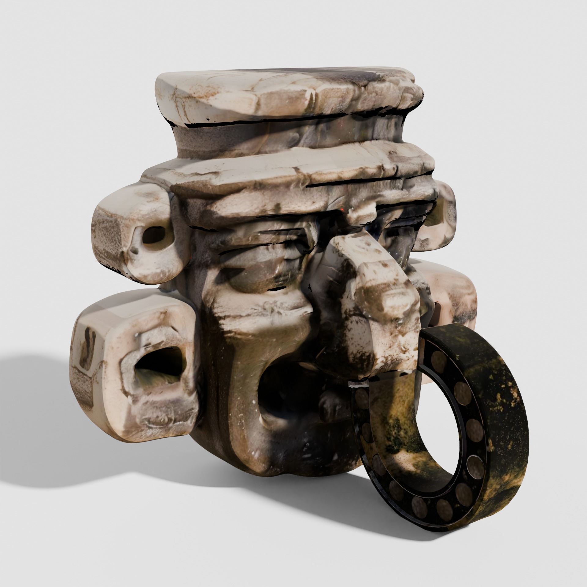 Maya sculptures Pack Low-poly 3D model_6