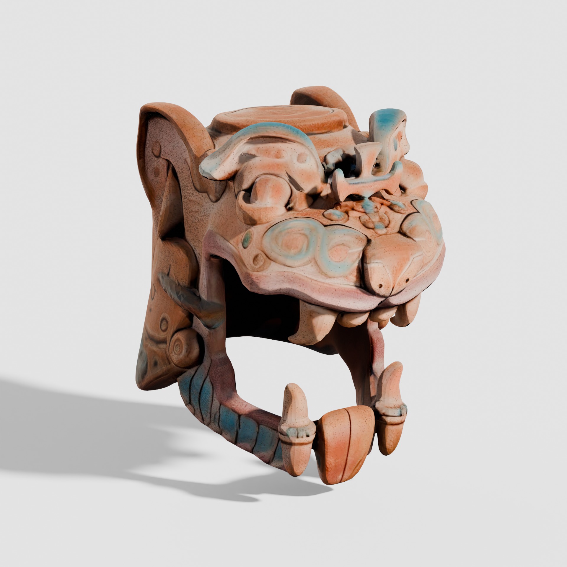 Maya sculptures Pack Low-poly 3D model_4