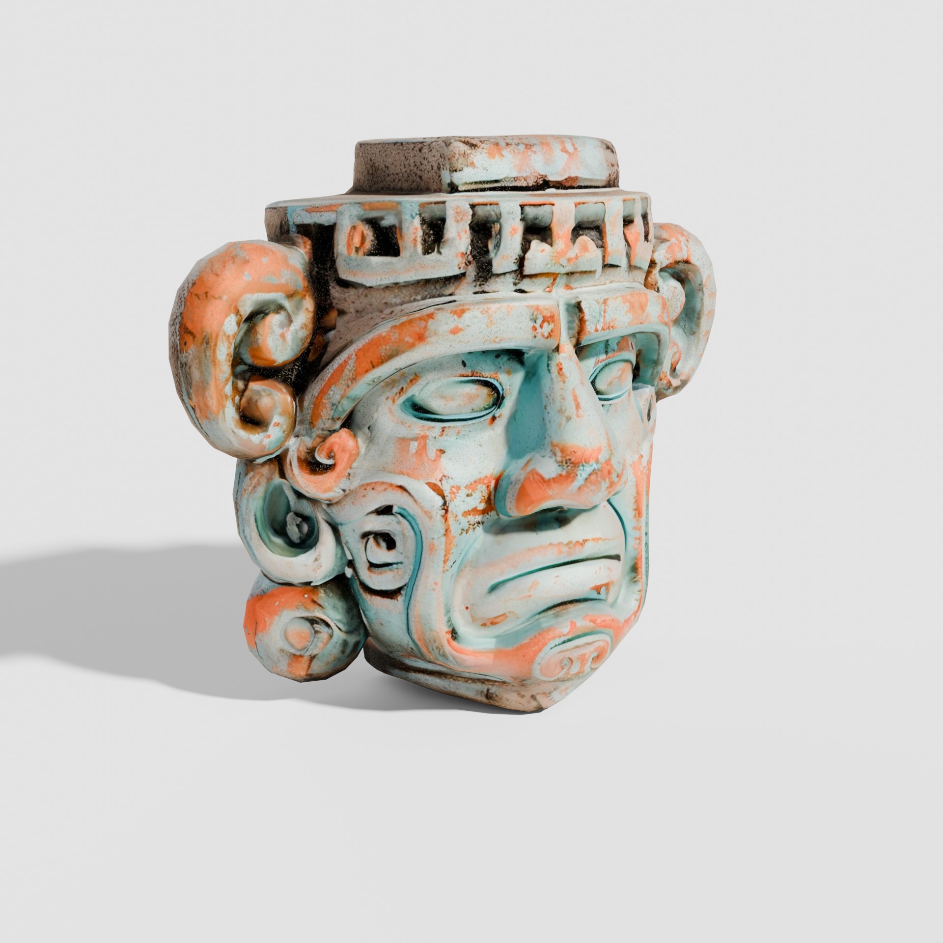 Maya sculptures Pack Low-poly 3D model_2