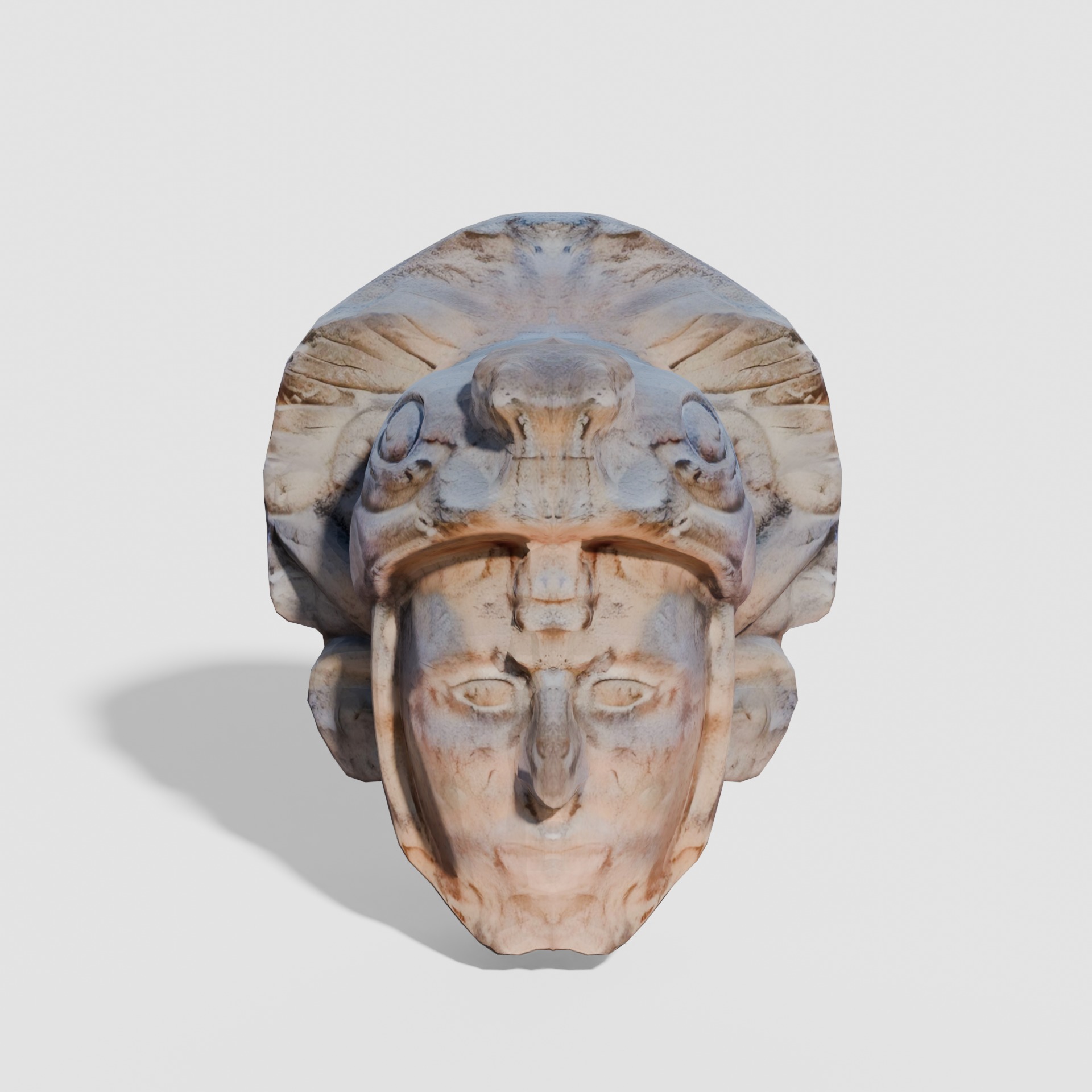 Maya sculptures Pack Low-poly 3D model_11