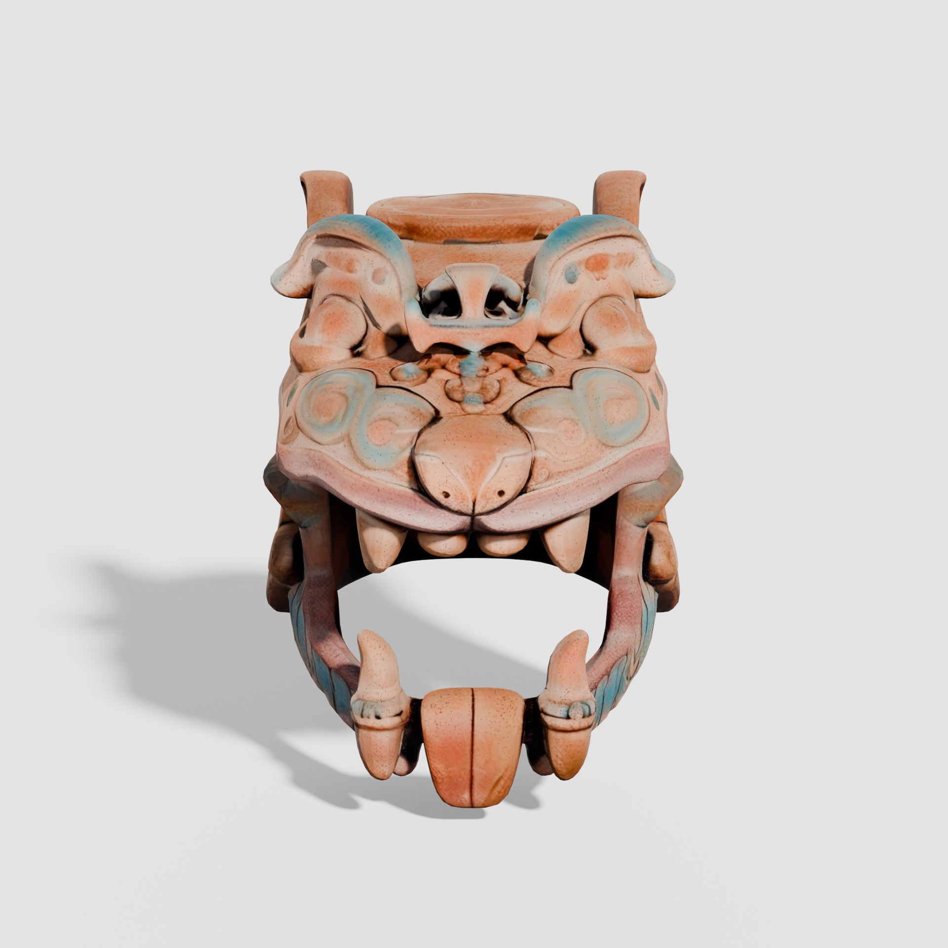 Maya sculptures Pack Low-poly 3D model_3