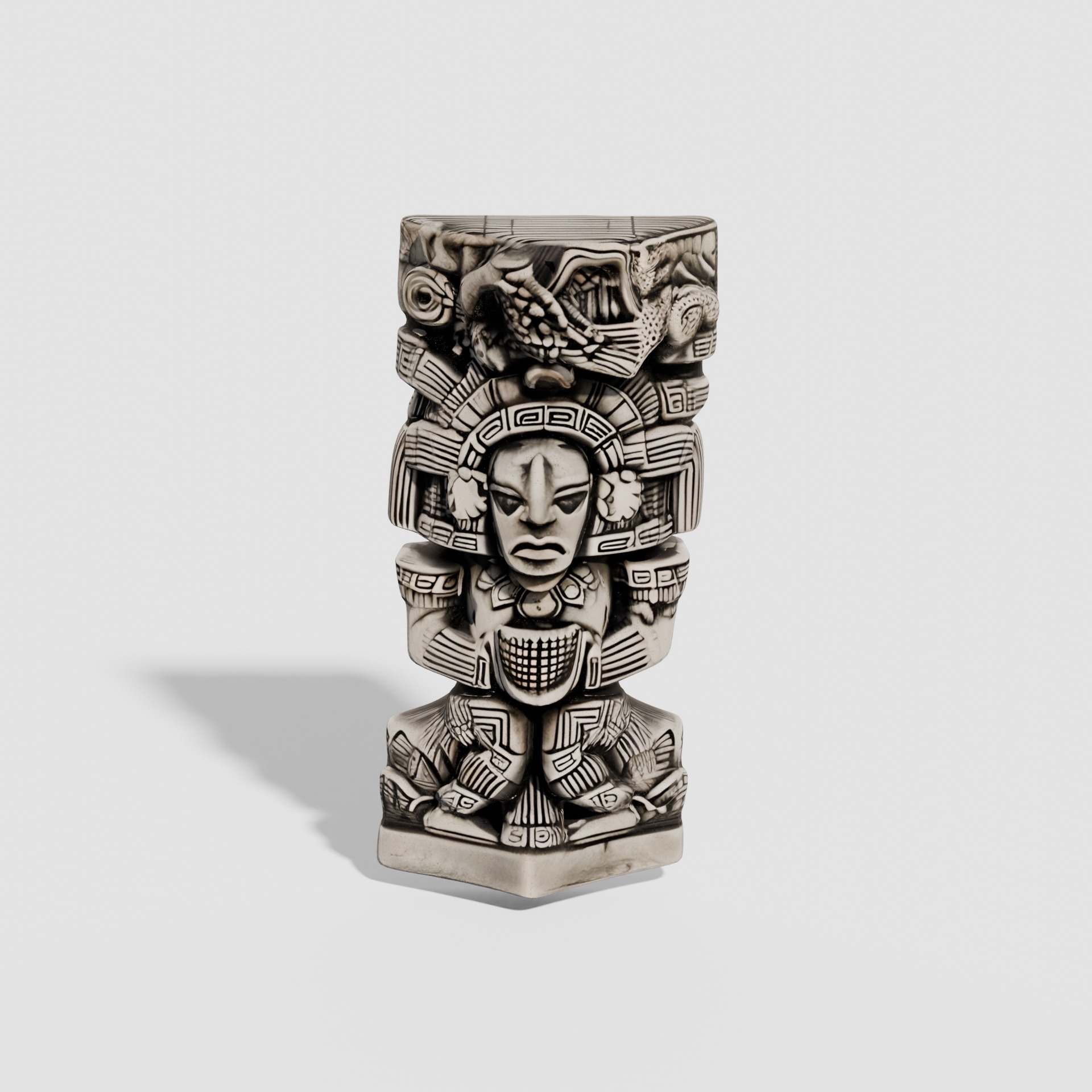Maya sculptures Pack Low-poly 3D model_7