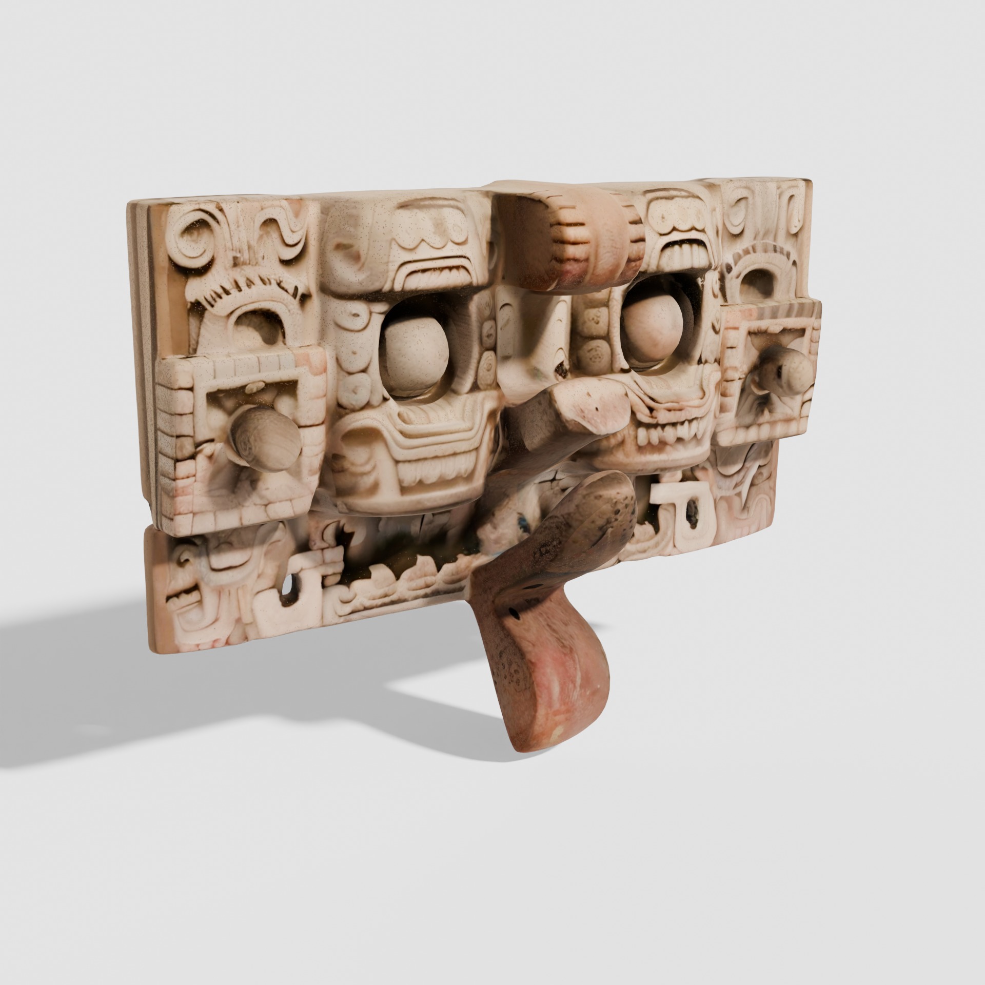 Maya sculptures Pack Low-poly 3D model_16