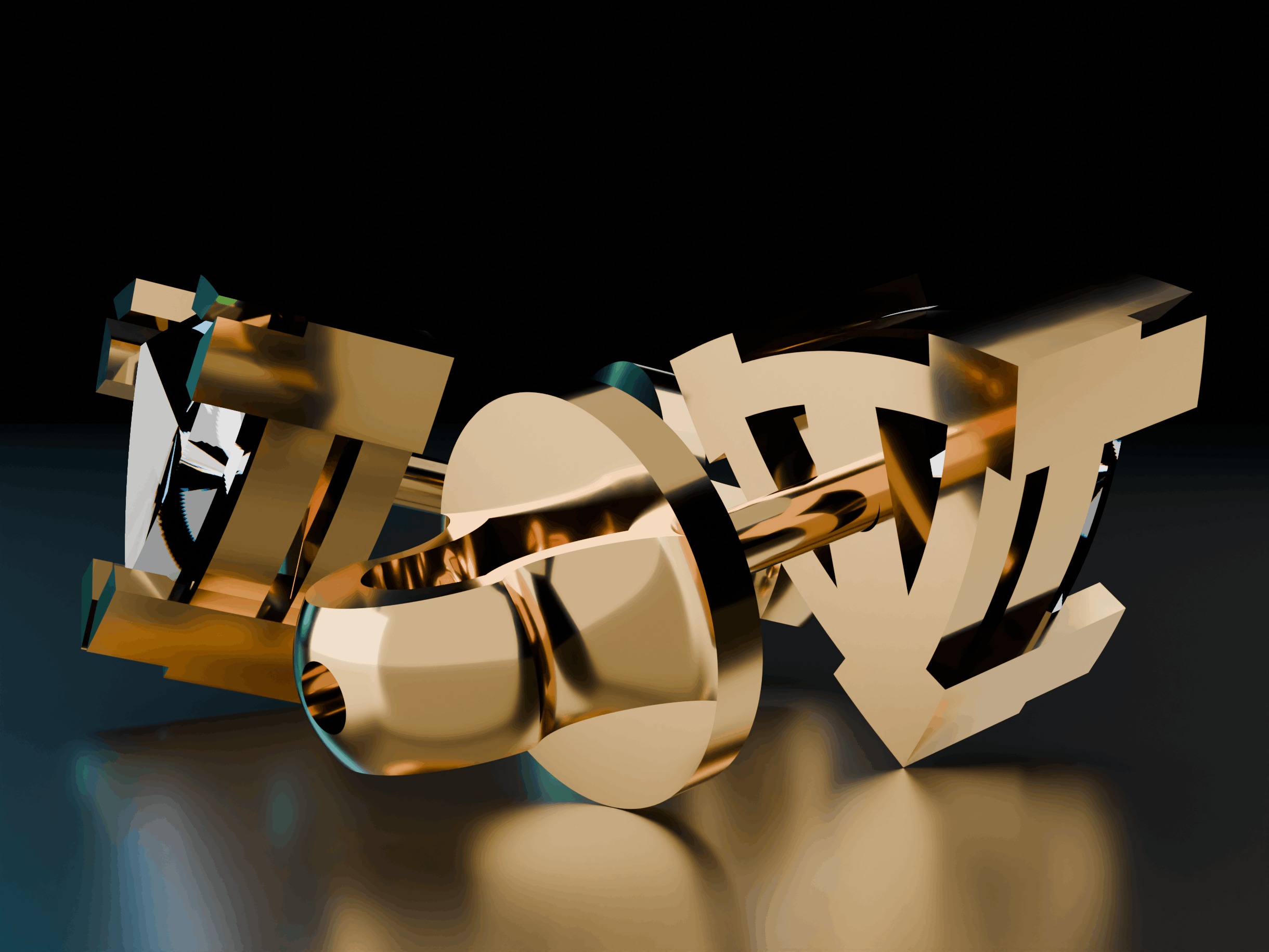 Shape Stud Triangle Earrings 3D print model_9