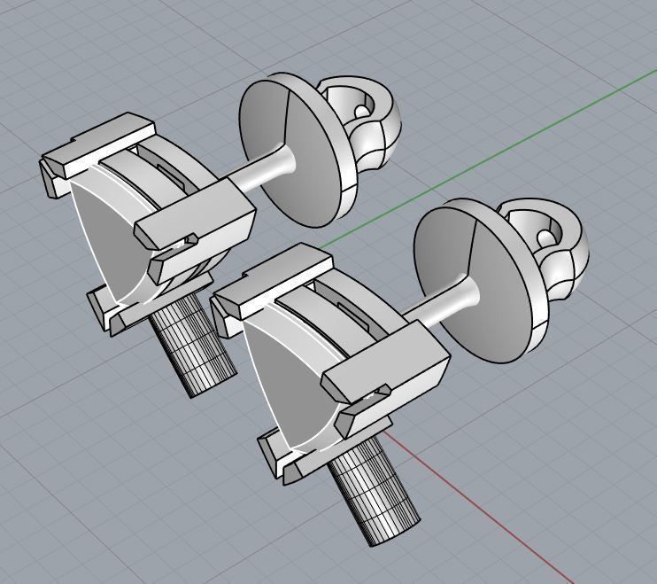 Shape Stud Triangle Earrings 3D print model_13