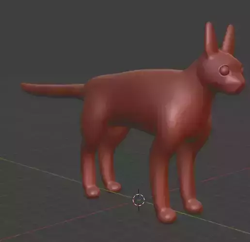 Sculpted Cat for games