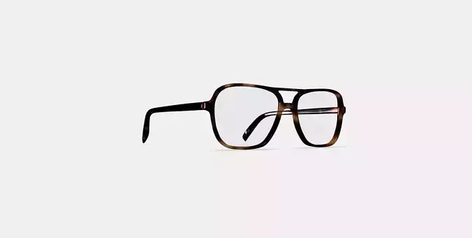 Carrick Eyeglasses in Cognac Tortoise