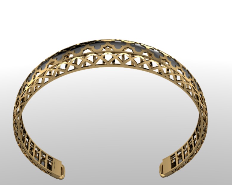 VanCleef Tarnish Bracelets 3D print model_1