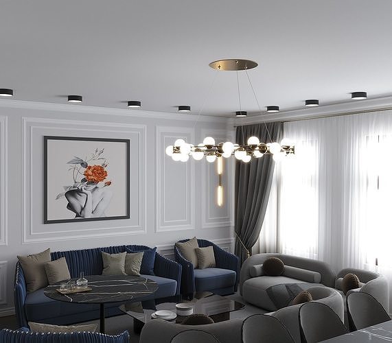 hall interior 3D model