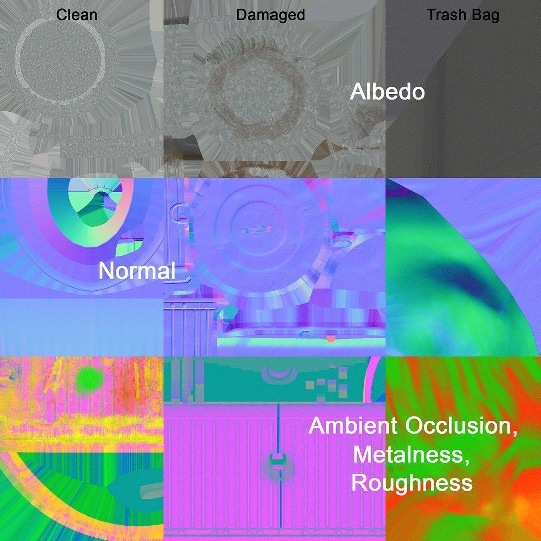 Mega Prop Pack in Realistic and Sci-Fi Style Low-poly 3D model_26