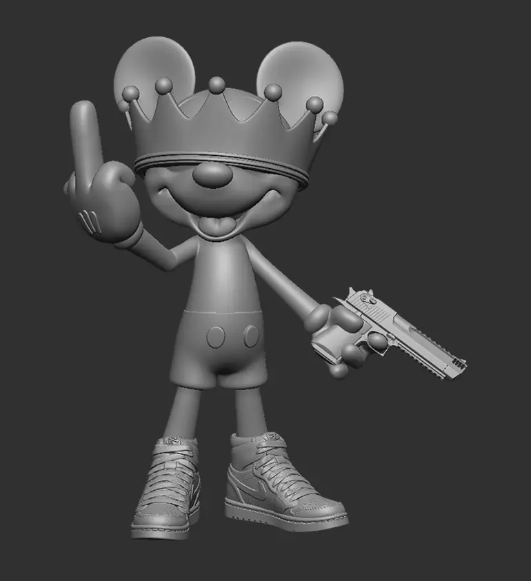 MICKEY MOUSE BAD 3D print model_0