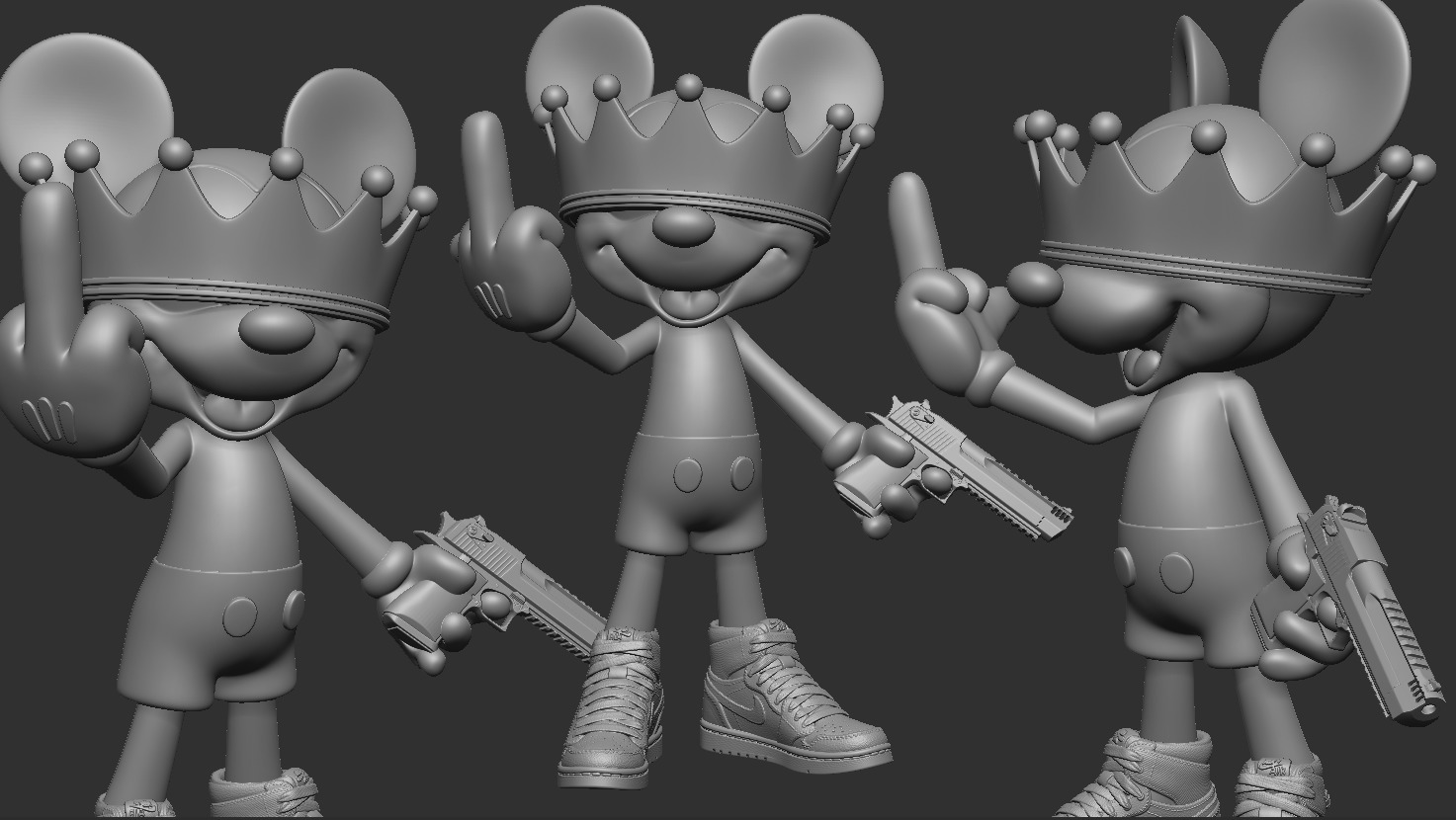 MICKEY MOUSE BAD 3D print model_1