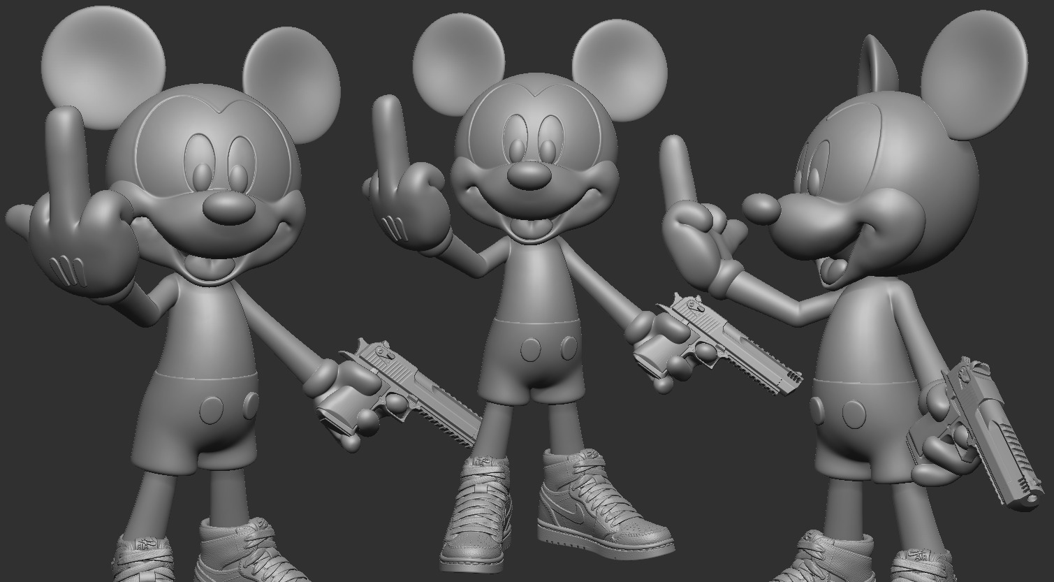 MICKEY MOUSE BAD 3D print model_1
