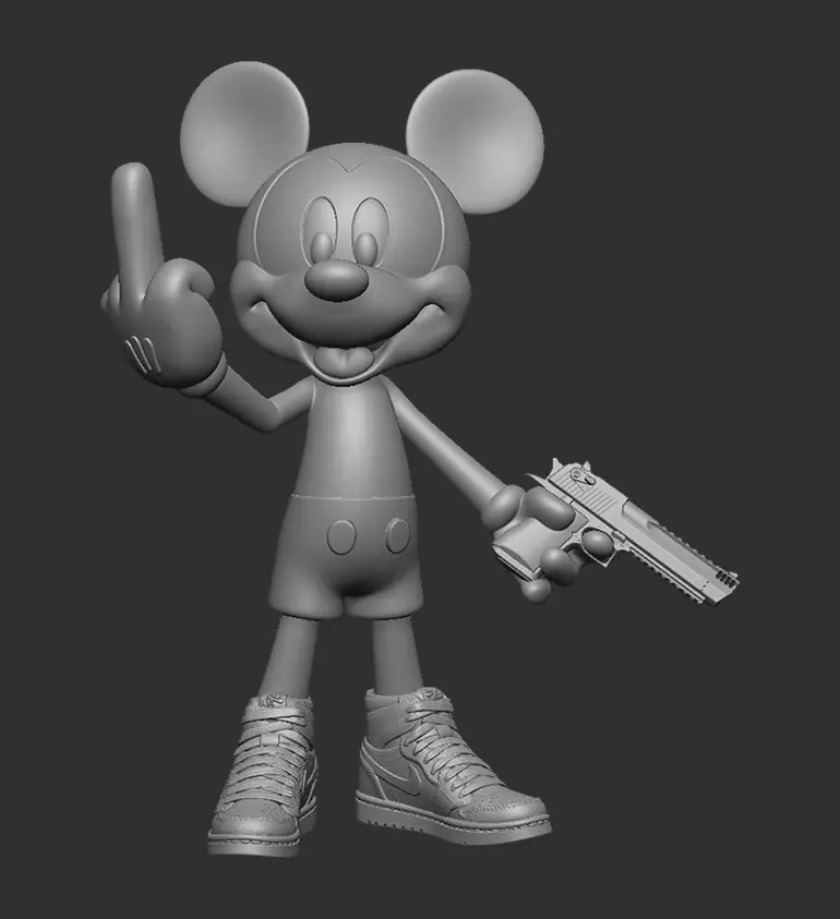 MICKEY MOUSE BAD 3D print model_0