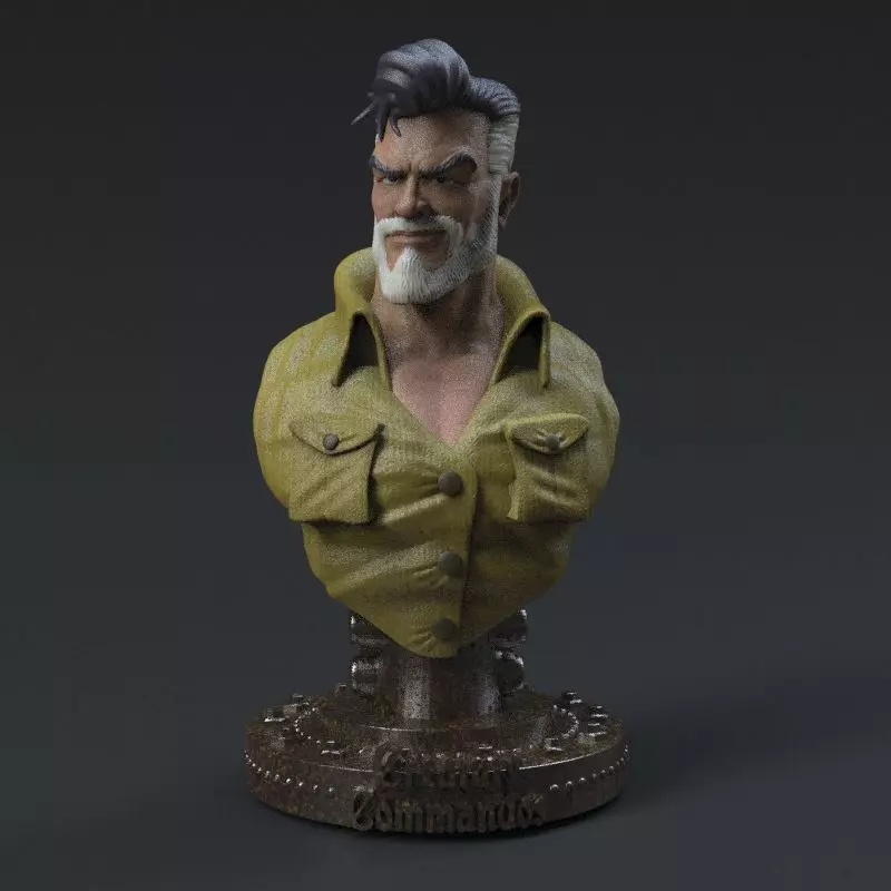 Rick Flag Sr from Creature Commandos 3D print model