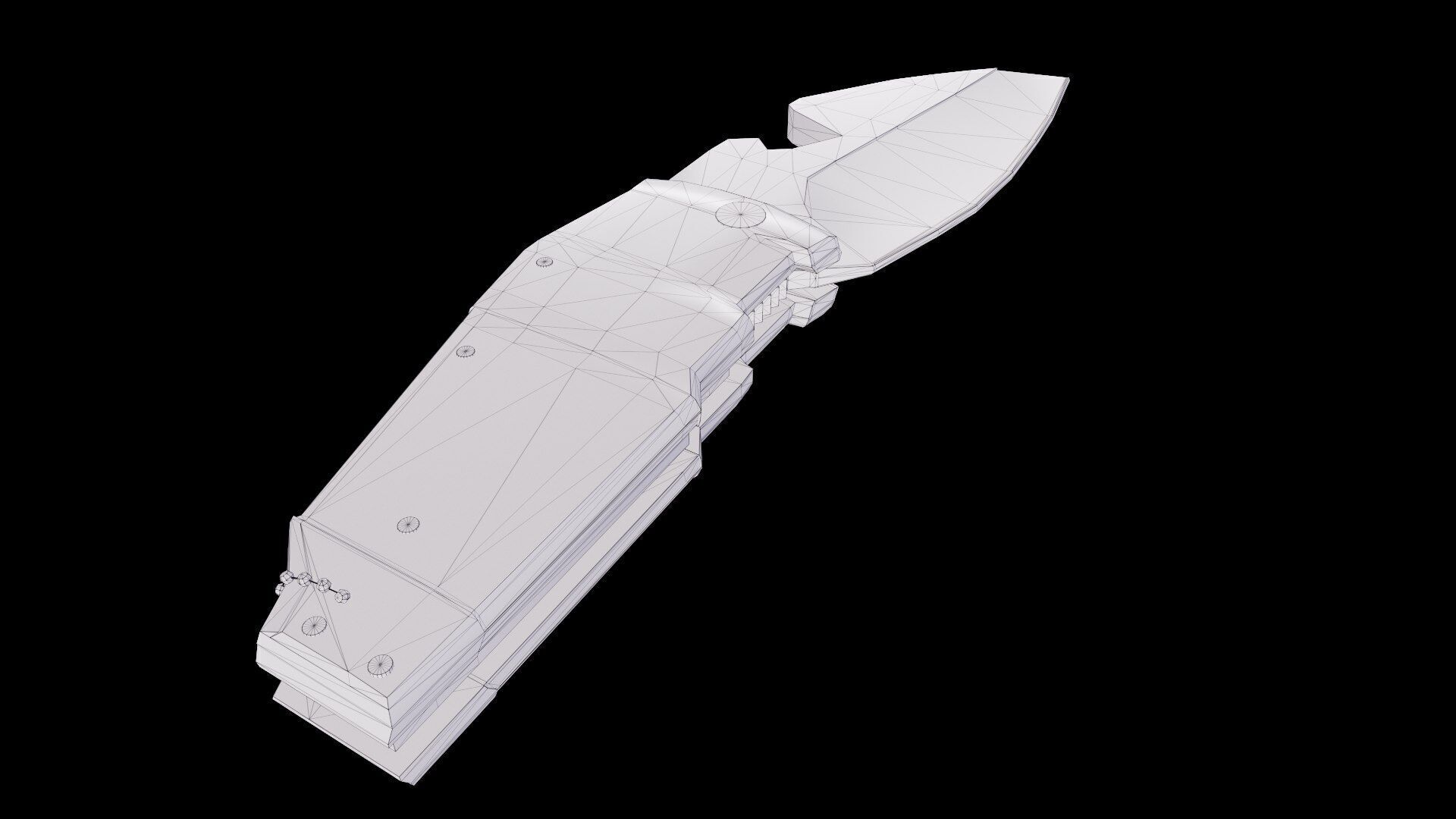 Melee Weapons Pack Low-poly 3D model_15