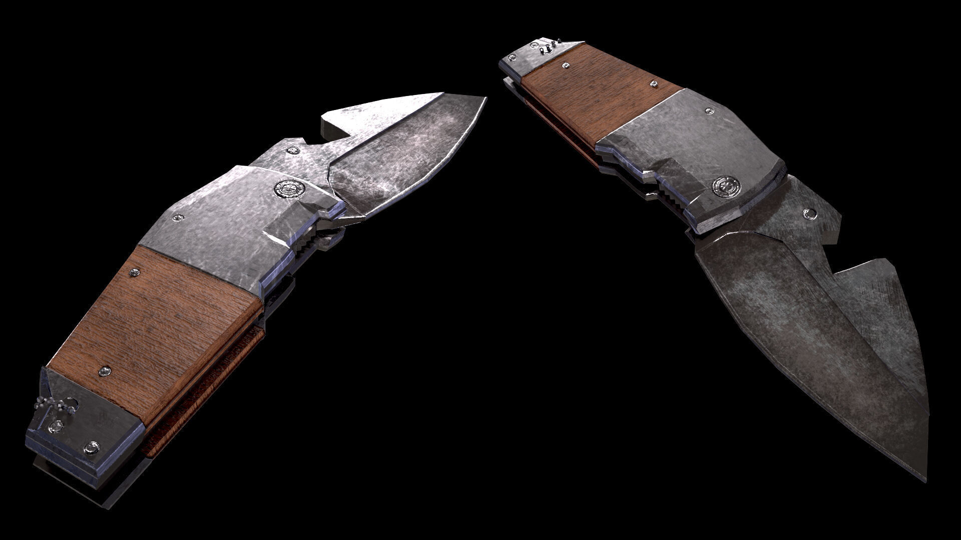 Melee Weapons Pack Low-poly 3D model_14