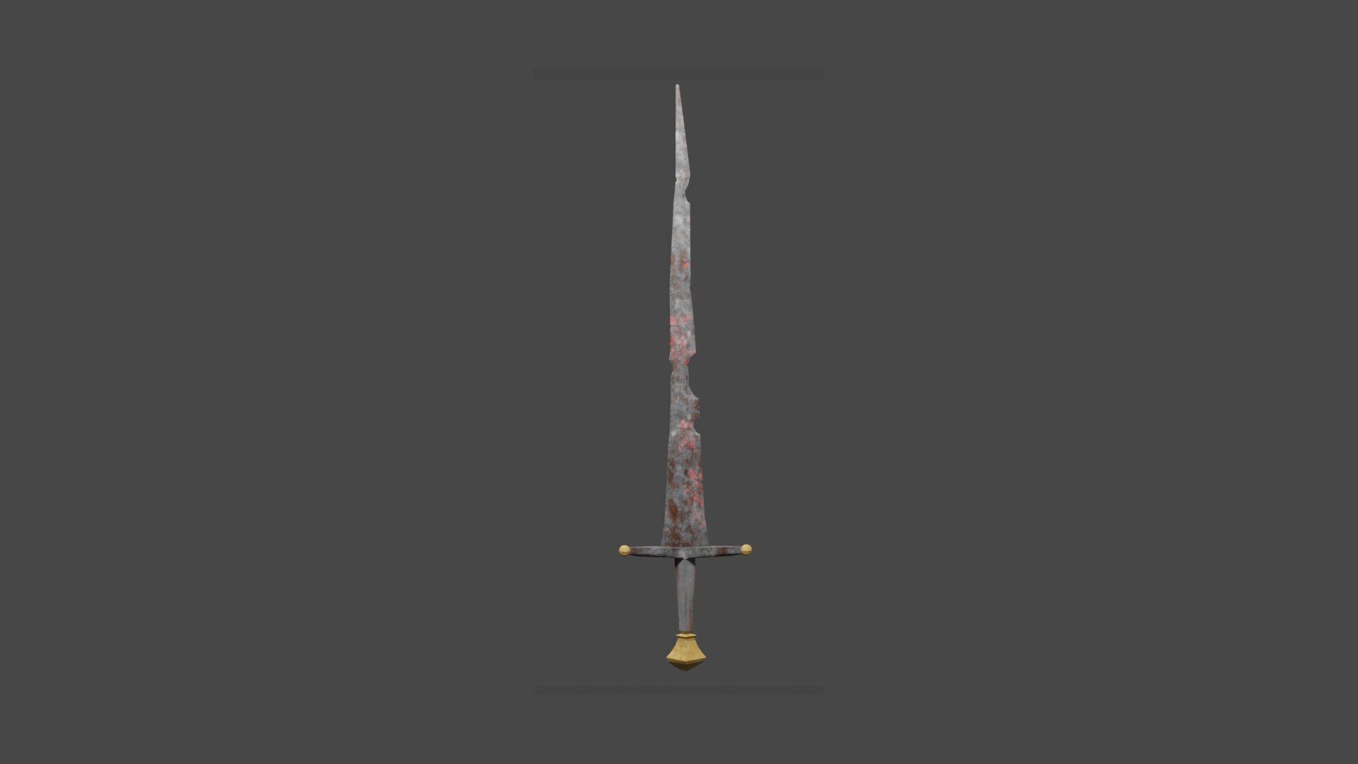 Melee Weapons Pack Low-poly 3D model_8