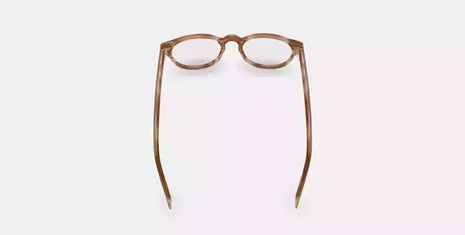 Percey Eyeglasses in Chestnut Crystal 3D model