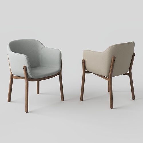 Heals De La Espada Porto Dining Chair 3D model 2