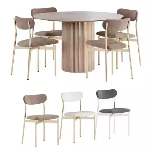 MIT chair By Tonelli Design and PALAIS ROYAL table By ASPLUND