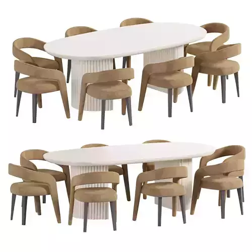 Chair Phoenix By Rivatelier and Osten Table