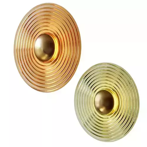 Glass Ripple Copper Wall Sconce