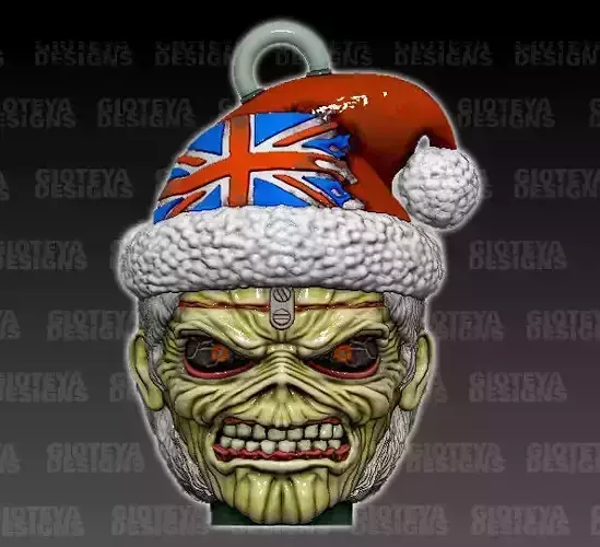 Xmas Ornaments Iron Maiden Eddie The Head