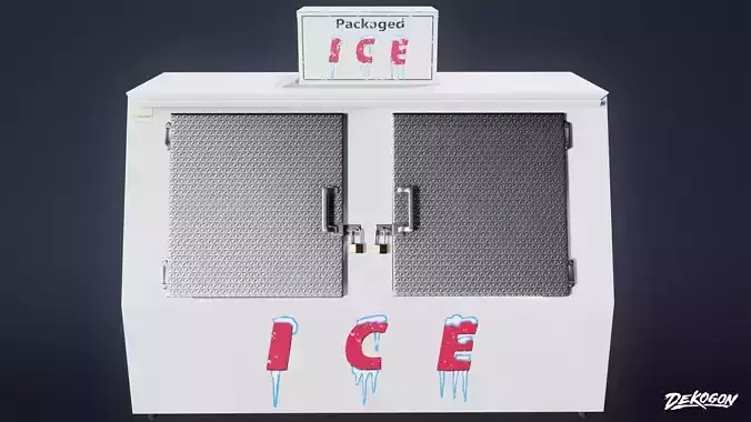 SHOPPING AND GROCERY - Ice Storage 01 - LOW POLY