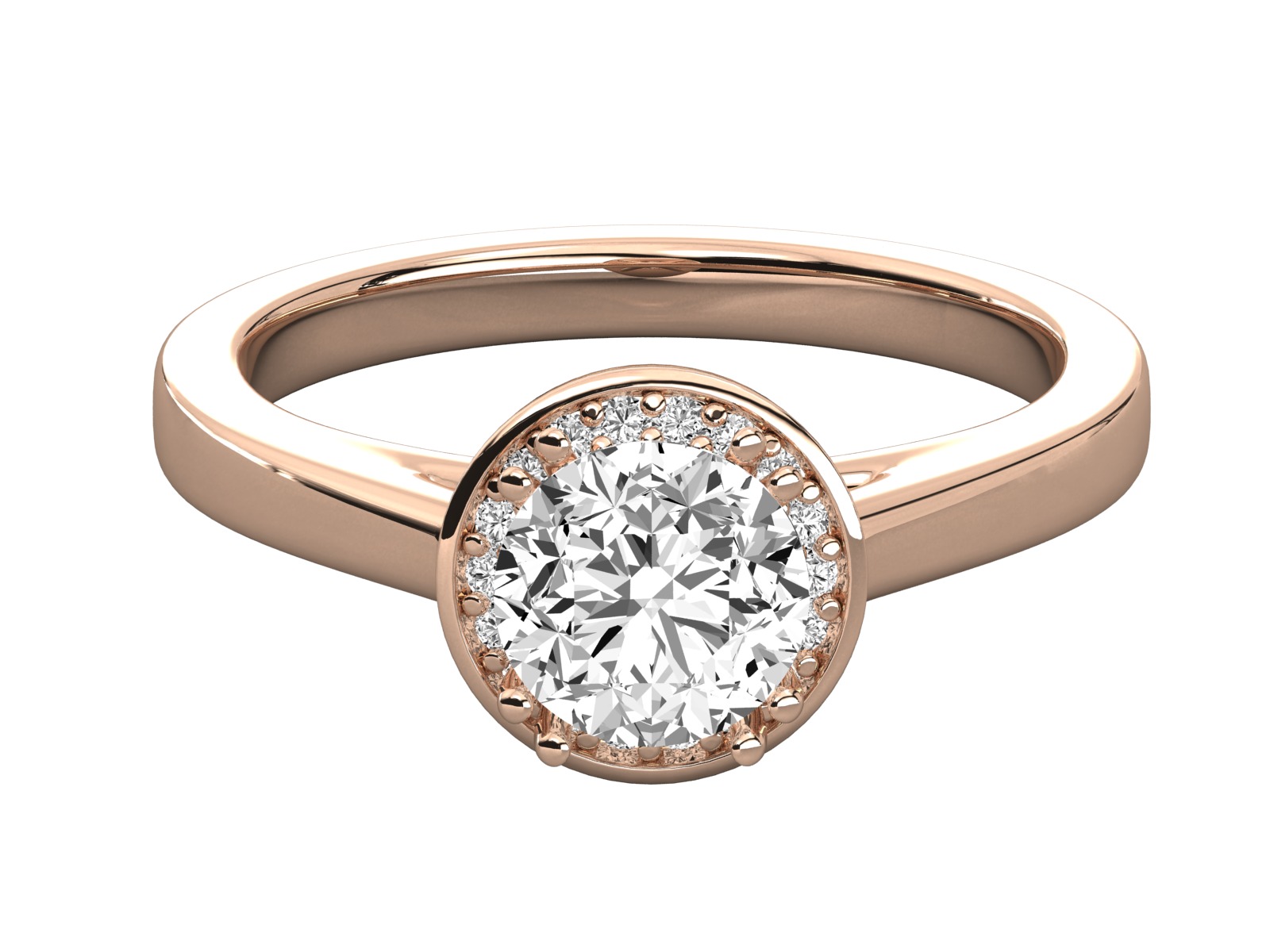 solitaire halo engagement ring 3D print model_17